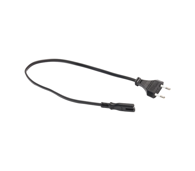 JT007/FY001+ST2/FY-ST2 2.5A 250V Standard Eropah Palam Dua Pin Dengan Penyambung IEC C7