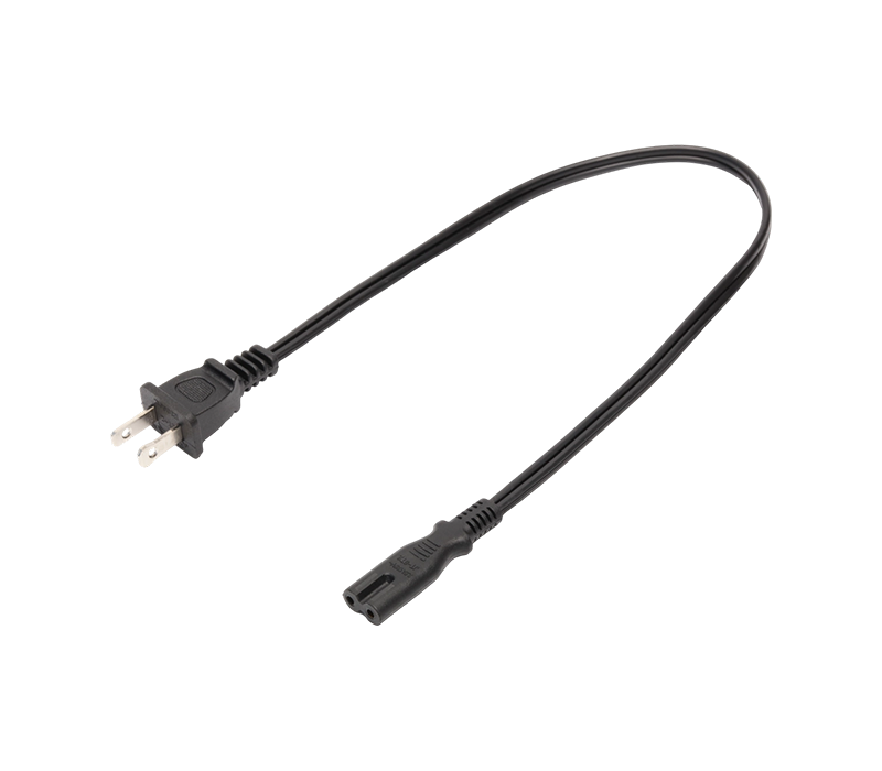 JT-2+ST2/FY-ST2 10A 125V Dua Pin Palam Standard Amerika dengan Penyambung IEC C7