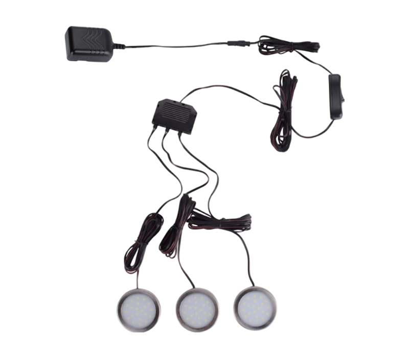 CLS-13 Cabinet Trim Lights Abs Shell dengan Kemasan Nikel Berus